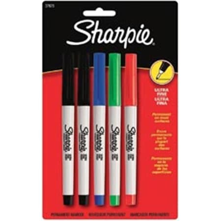 Sanford Assorted Permanent Marker, Ultra Fine Tip 37675PP
